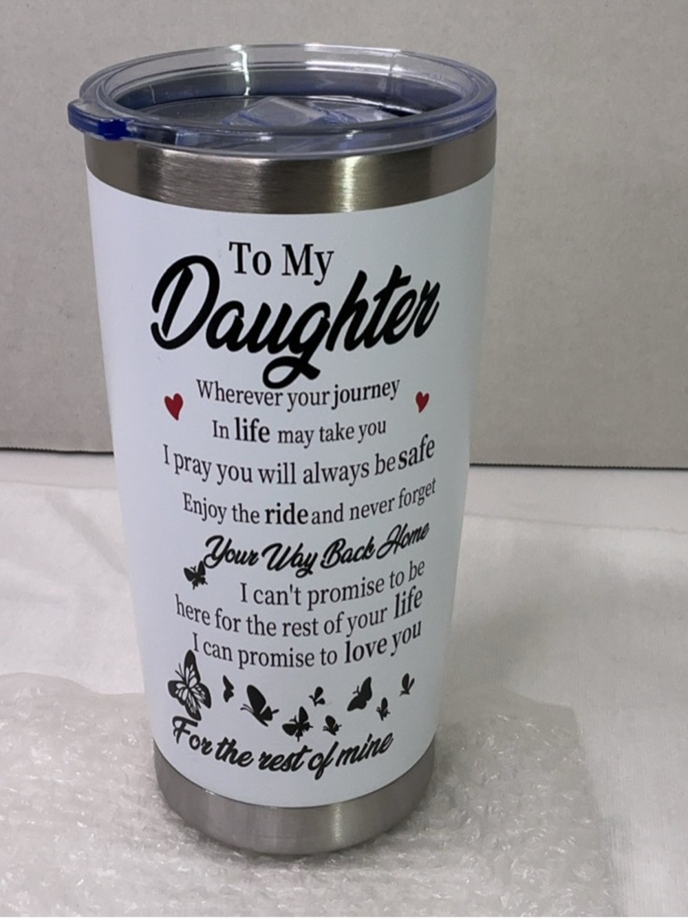 Travel tumbler.